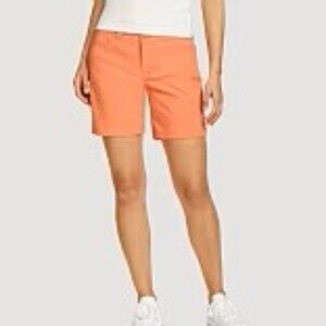 EDDIE BAUER WOMEN'S RAINIER SHORTS DUSTY CORAL TRAVEL HIKING ACTIVEWEAR SZ 2